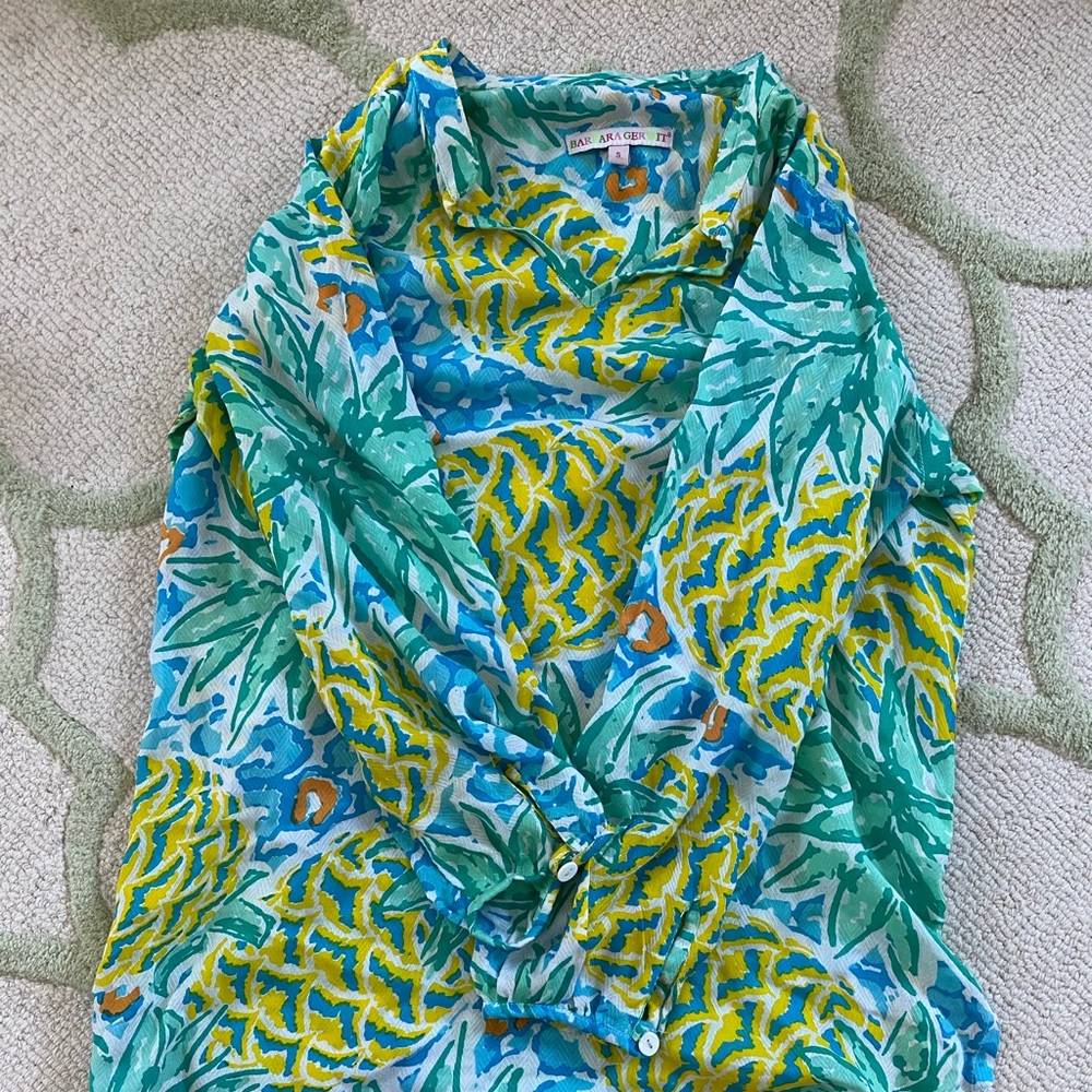 Barbara Gerwit Tropical Tunic Blouse
